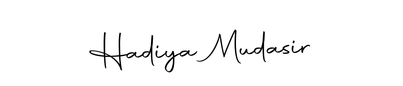 Hadiya Mudasir stylish signature style. Best Handwritten Sign (Autography-DOLnW) for my name. Handwritten Signature Collection Ideas for my name Hadiya Mudasir. Hadiya Mudasir signature style 10 images and pictures png