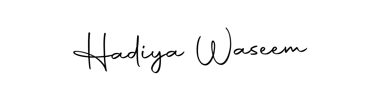Make a beautiful signature design for name Hadiya Waseem. Use this online signature maker to create a handwritten signature for free. Hadiya Waseem signature style 10 images and pictures png