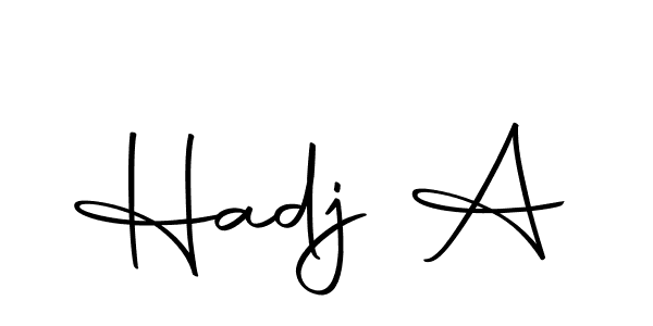 How to make Hadj A signature? Autography-DOLnW is a professional autograph style. Create handwritten signature for Hadj A name. Hadj A signature style 10 images and pictures png
