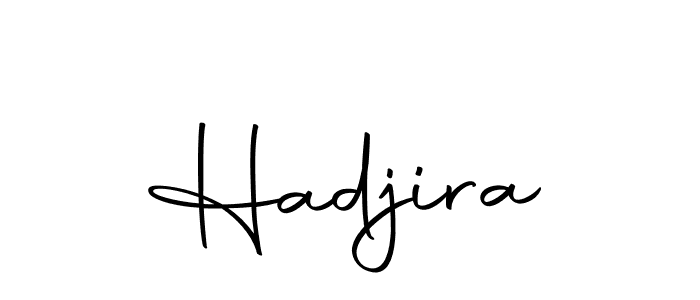 Create a beautiful signature design for name Hadjira. With this signature (Autography-DOLnW) fonts, you can make a handwritten signature for free. Hadjira signature style 10 images and pictures png