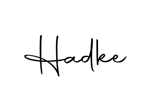 Hadke stylish signature style. Best Handwritten Sign (Autography-DOLnW) for my name. Handwritten Signature Collection Ideas for my name Hadke. Hadke signature style 10 images and pictures png