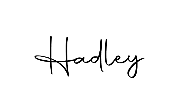 Create a beautiful signature design for name Hadley. With this signature (Autography-DOLnW) fonts, you can make a handwritten signature for free. Hadley signature style 10 images and pictures png