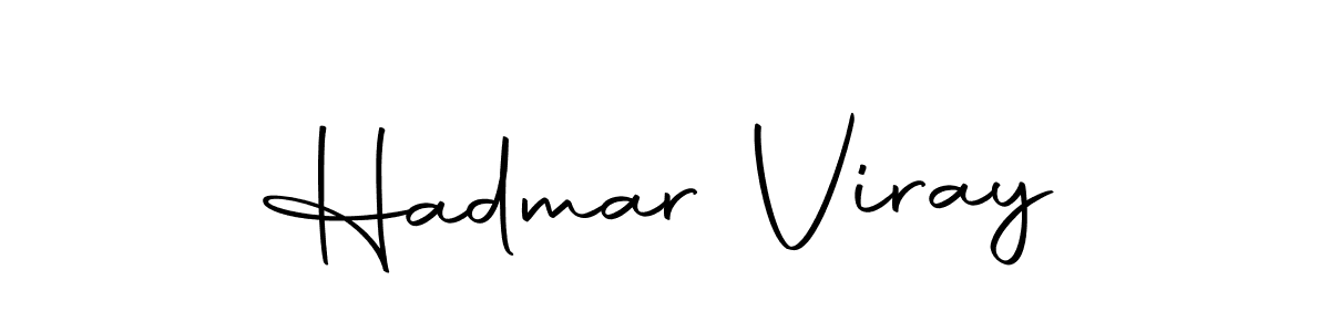 Create a beautiful signature design for name Hadmar Viray. With this signature (Autography-DOLnW) fonts, you can make a handwritten signature for free. Hadmar Viray signature style 10 images and pictures png