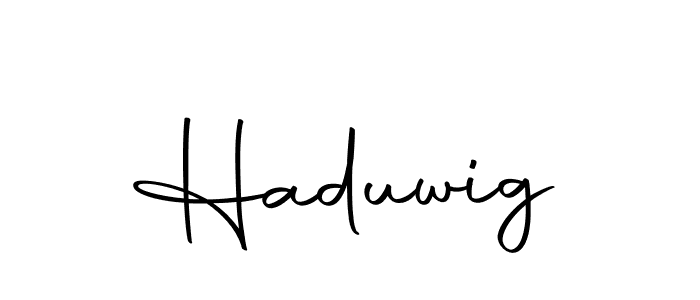 Use a signature maker to create a handwritten signature online. With this signature software, you can design (Autography-DOLnW) your own signature for name Haduwig. Haduwig signature style 10 images and pictures png