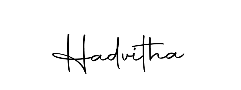 Make a beautiful signature design for name Hadvitha. With this signature (Autography-DOLnW) style, you can create a handwritten signature for free. Hadvitha signature style 10 images and pictures png