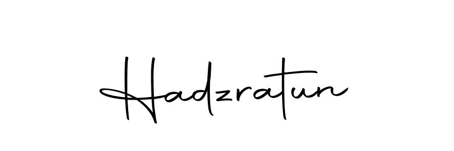 You should practise on your own different ways (Autography-DOLnW) to write your name (Hadzratun) in signature. don't let someone else do it for you. Hadzratun signature style 10 images and pictures png