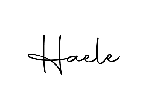 How to make Haele signature? Autography-DOLnW is a professional autograph style. Create handwritten signature for Haele name. Haele signature style 10 images and pictures png