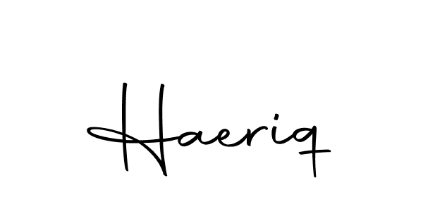 Make a beautiful signature design for name Haeriq. With this signature (Autography-DOLnW) style, you can create a handwritten signature for free. Haeriq signature style 10 images and pictures png