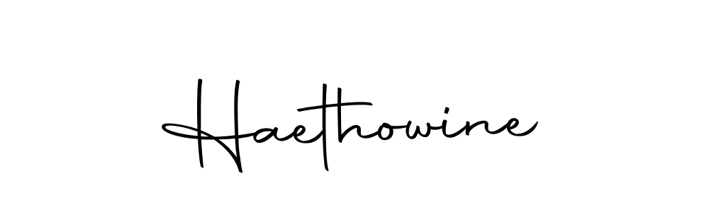 Design your own signature with our free online signature maker. With this signature software, you can create a handwritten (Autography-DOLnW) signature for name Haethowine. Haethowine signature style 10 images and pictures png