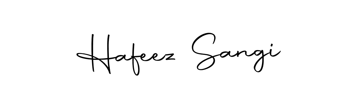 How to make Hafeez Sangi name signature. Use Autography-DOLnW style for creating short signs online. This is the latest handwritten sign. Hafeez Sangi signature style 10 images and pictures png