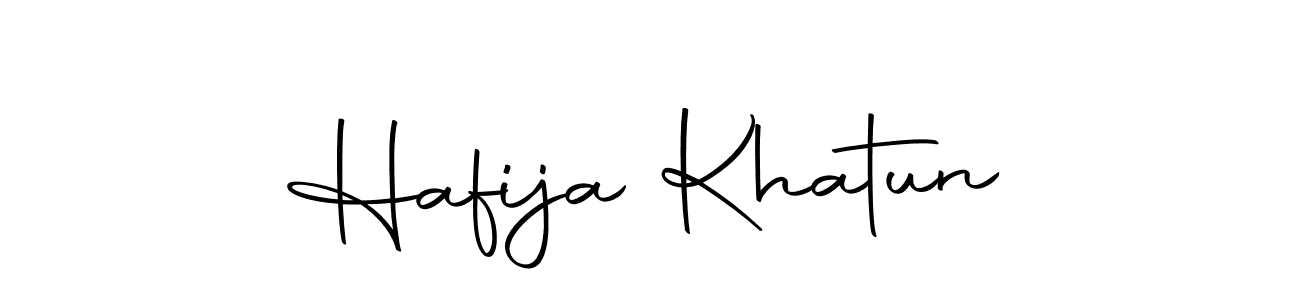 Design your own signature with our free online signature maker. With this signature software, you can create a handwritten (Autography-DOLnW) signature for name Hafija Khatun. Hafija Khatun signature style 10 images and pictures png