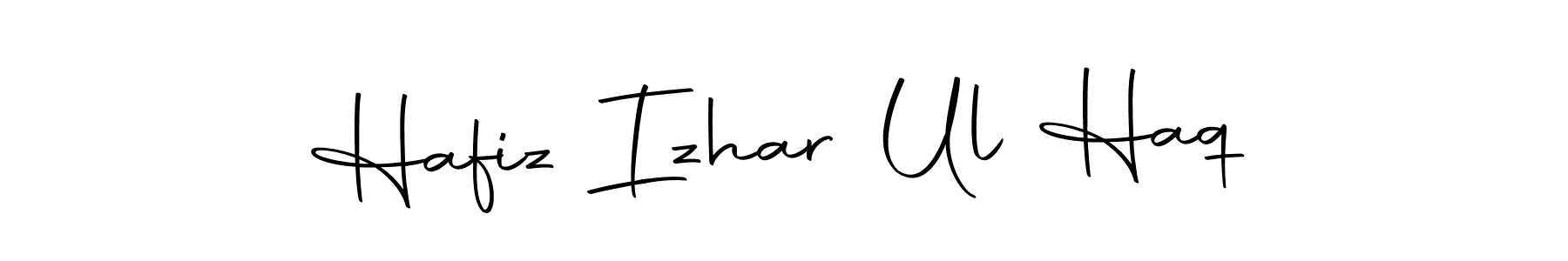 How to make Hafiz Izhar Ul Haq name signature. Use Autography-DOLnW style for creating short signs online. This is the latest handwritten sign. Hafiz Izhar Ul Haq signature style 10 images and pictures png