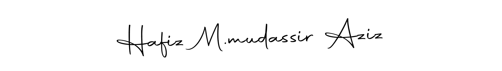 Make a beautiful signature design for name Hafiz M.mudassir Aziz. With this signature (Autography-DOLnW) style, you can create a handwritten signature for free. Hafiz M.mudassir Aziz signature style 10 images and pictures png
