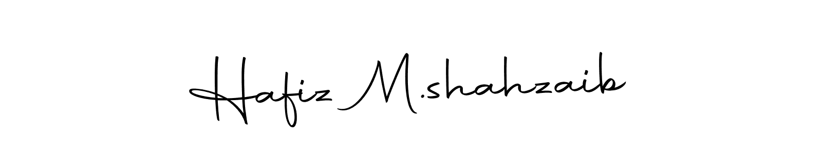 Create a beautiful signature design for name Hafiz M.shahzaib. With this signature (Autography-DOLnW) fonts, you can make a handwritten signature for free. Hafiz M.shahzaib signature style 10 images and pictures png