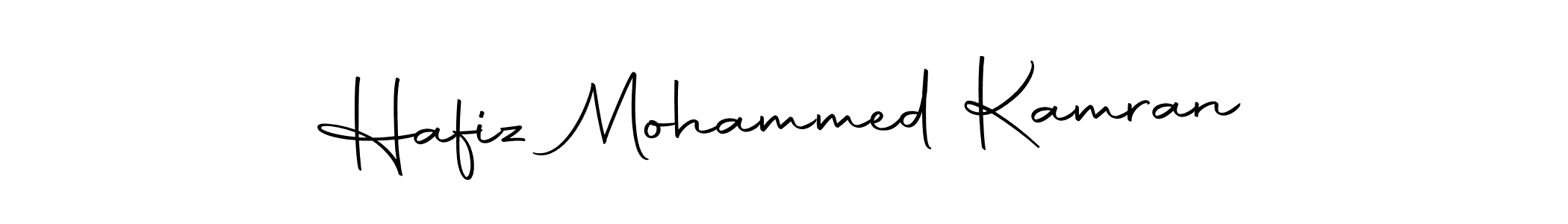 Make a beautiful signature design for name Hafiz Mohammed Kamran. With this signature (Autography-DOLnW) style, you can create a handwritten signature for free. Hafiz Mohammed Kamran signature style 10 images and pictures png