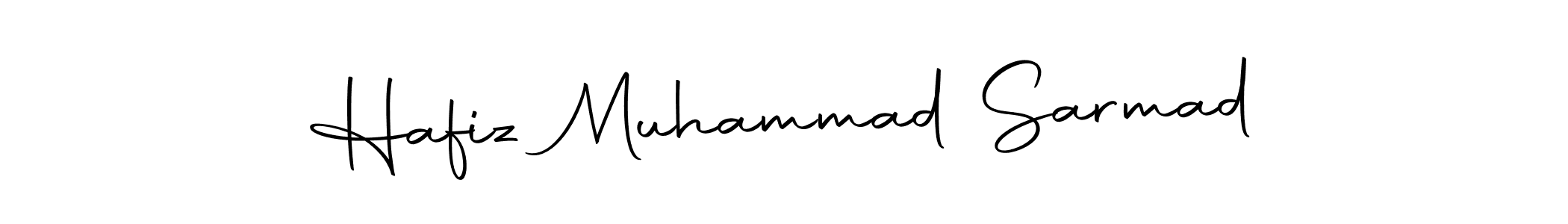 Also we have Hafiz Muhammad Sarmad name is the best signature style. Create professional handwritten signature collection using Autography-DOLnW autograph style. Hafiz Muhammad Sarmad signature style 10 images and pictures png
