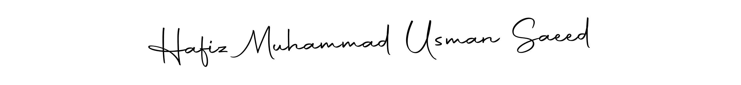 How to make Hafiz Muhammad Usman Saeed name signature. Use Autography-DOLnW style for creating short signs online. This is the latest handwritten sign. Hafiz Muhammad Usman Saeed signature style 10 images and pictures png
