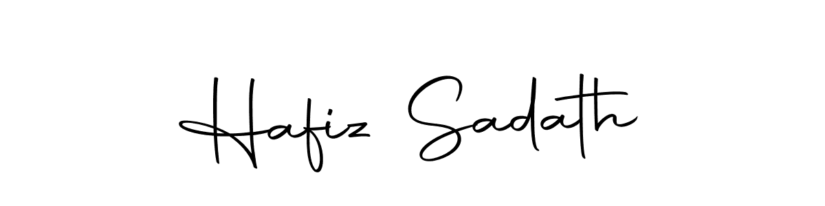 You should practise on your own different ways (Autography-DOLnW) to write your name (Hafiz Sadath) in signature. don't let someone else do it for you. Hafiz Sadath signature style 10 images and pictures png