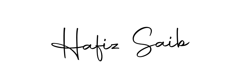 The best way (Autography-DOLnW) to make a short signature is to pick only two or three words in your name. The name Hafiz Saib include a total of six letters. For converting this name. Hafiz Saib signature style 10 images and pictures png