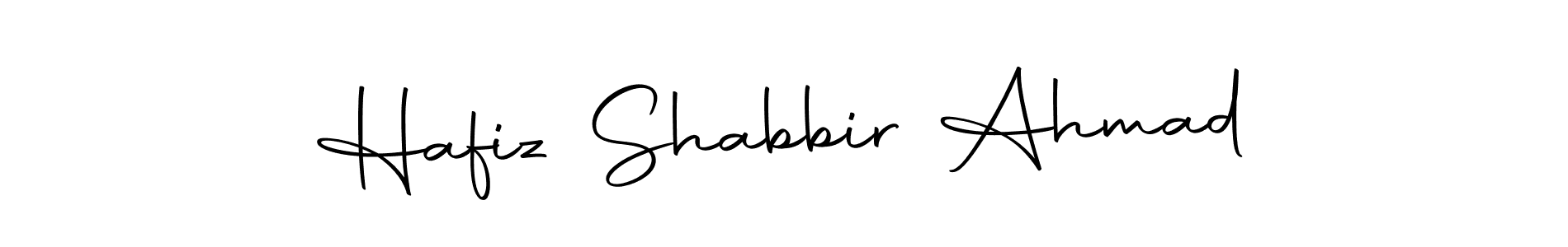 Create a beautiful signature design for name Hafiz Shabbir Ahmad. With this signature (Autography-DOLnW) fonts, you can make a handwritten signature for free. Hafiz Shabbir Ahmad signature style 10 images and pictures png