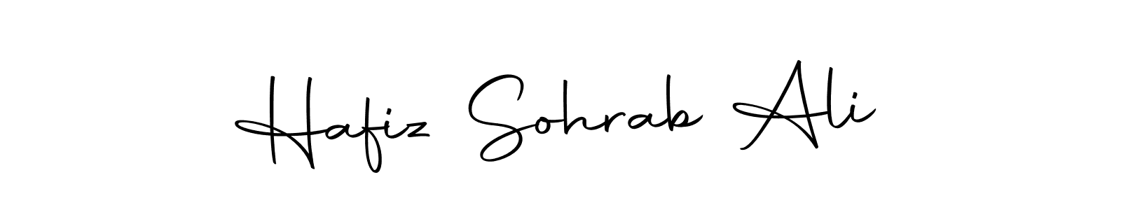 Create a beautiful signature design for name Hafiz Sohrab Ali. With this signature (Autography-DOLnW) fonts, you can make a handwritten signature for free. Hafiz Sohrab Ali signature style 10 images and pictures png