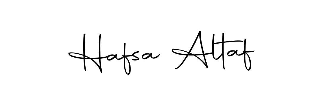 How to make Hafsa Altaf name signature. Use Autography-DOLnW style for creating short signs online. This is the latest handwritten sign. Hafsa Altaf signature style 10 images and pictures png