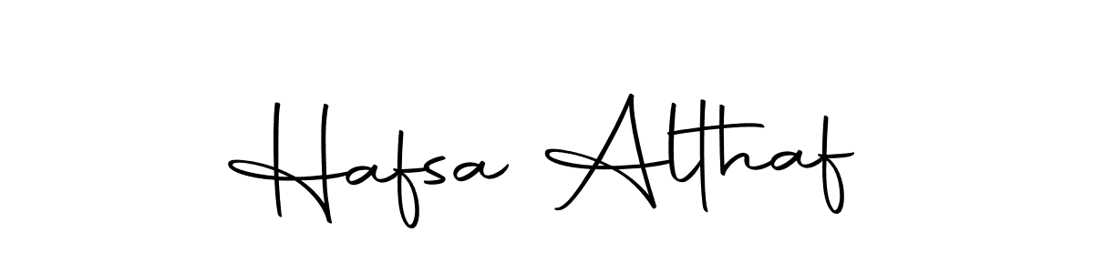 Make a beautiful signature design for name Hafsa Althaf. With this signature (Autography-DOLnW) style, you can create a handwritten signature for free. Hafsa Althaf signature style 10 images and pictures png