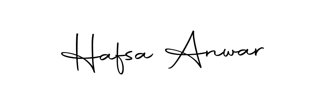 Create a beautiful signature design for name Hafsa Anwar. With this signature (Autography-DOLnW) fonts, you can make a handwritten signature for free. Hafsa Anwar signature style 10 images and pictures png
