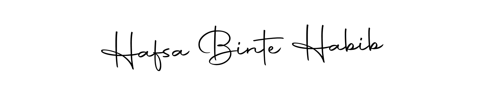 Hafsa Binte Habib stylish signature style. Best Handwritten Sign (Autography-DOLnW) for my name. Handwritten Signature Collection Ideas for my name Hafsa Binte Habib. Hafsa Binte Habib signature style 10 images and pictures png
