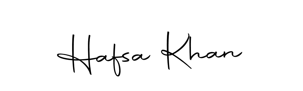 Make a beautiful signature design for name Hafsa Khan. With this signature (Autography-DOLnW) style, you can create a handwritten signature for free. Hafsa Khan signature style 10 images and pictures png