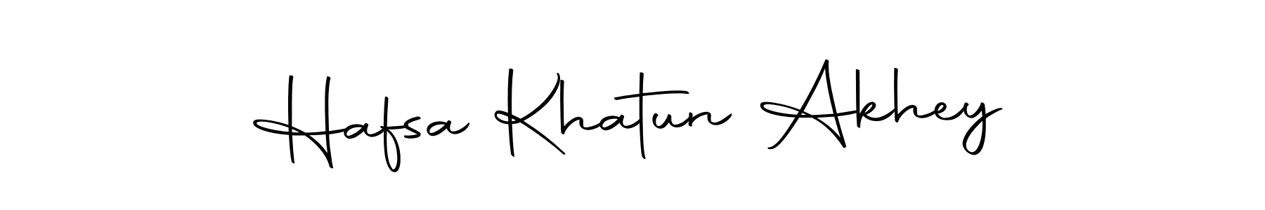 Design your own signature with our free online signature maker. With this signature software, you can create a handwritten (Autography-DOLnW) signature for name Hafsa Khatun Akhey. Hafsa Khatun Akhey signature style 10 images and pictures png