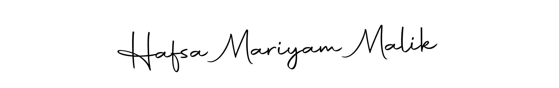 The best way (Autography-DOLnW) to make a short signature is to pick only two or three words in your name. The name Hafsa Mariyam Malik include a total of six letters. For converting this name. Hafsa Mariyam Malik signature style 10 images and pictures png