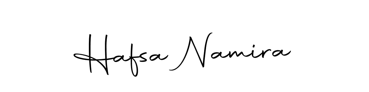 Make a beautiful signature design for name Hafsa Namira. Use this online signature maker to create a handwritten signature for free. Hafsa Namira signature style 10 images and pictures png