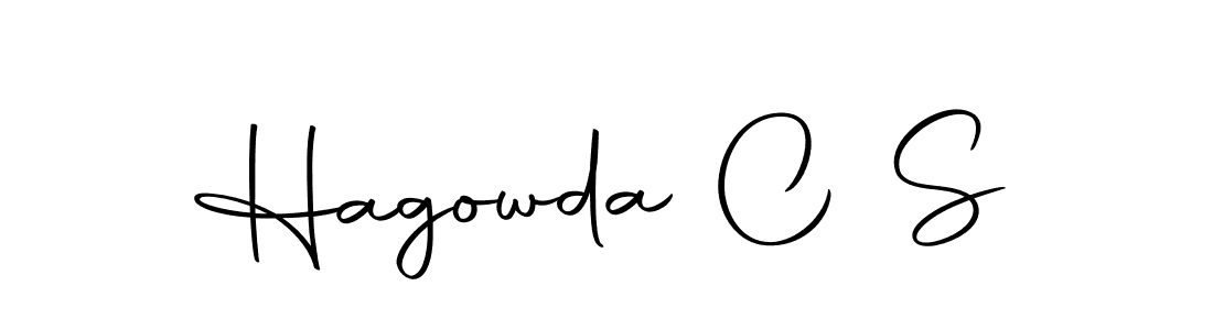 Create a beautiful signature design for name Hagowda C S. With this signature (Autography-DOLnW) fonts, you can make a handwritten signature for free. Hagowda C S signature style 10 images and pictures png