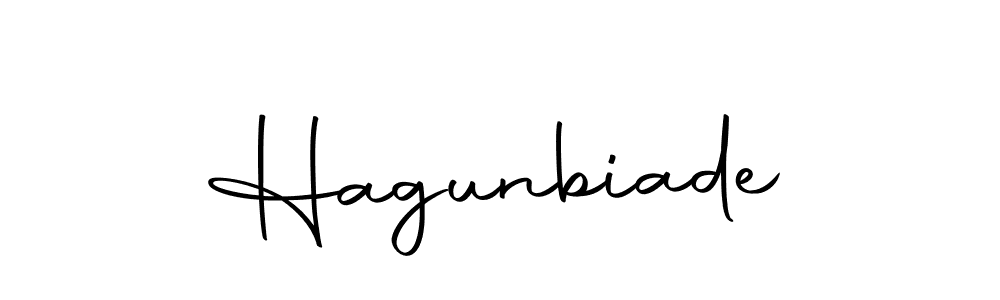 Hagunbiade stylish signature style. Best Handwritten Sign (Autography-DOLnW) for my name. Handwritten Signature Collection Ideas for my name Hagunbiade. Hagunbiade signature style 10 images and pictures png