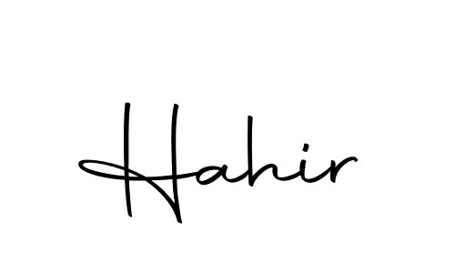 Use a signature maker to create a handwritten signature online. With this signature software, you can design (Autography-DOLnW) your own signature for name Hahir. Hahir signature style 10 images and pictures png