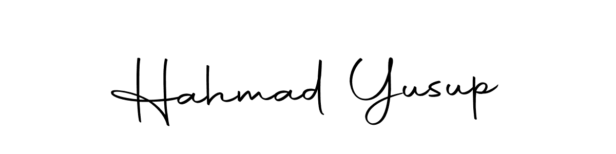 Use a signature maker to create a handwritten signature online. With this signature software, you can design (Autography-DOLnW) your own signature for name Hahmad Yusup. Hahmad Yusup signature style 10 images and pictures png