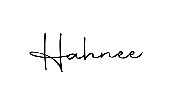 You should practise on your own different ways (Autography-DOLnW) to write your name (Hahnee) in signature. don't let someone else do it for you. Hahnee signature style 10 images and pictures png