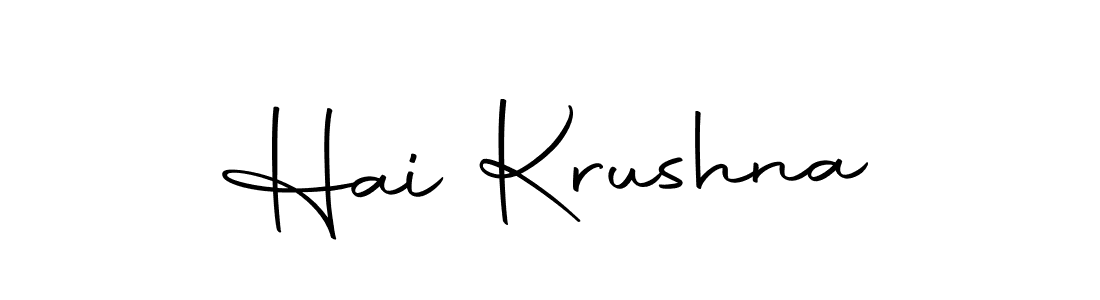 How to make Hai Krushna signature? Autography-DOLnW is a professional autograph style. Create handwritten signature for Hai Krushna name. Hai Krushna signature style 10 images and pictures png