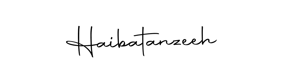 Make a beautiful signature design for name Haibatanzeeh. With this signature (Autography-DOLnW) style, you can create a handwritten signature for free. Haibatanzeeh signature style 10 images and pictures png