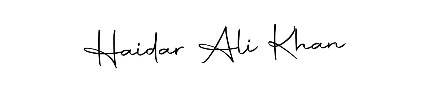 Similarly Autography-DOLnW is the best handwritten signature design. Signature creator online .You can use it as an online autograph creator for name Haidar Ali Khan. Haidar Ali Khan signature style 10 images and pictures png