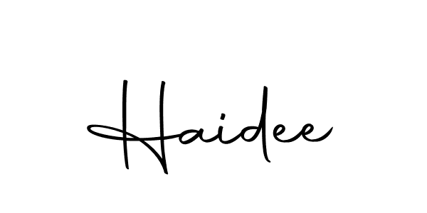 Also we have Haidee name is the best signature style. Create professional handwritten signature collection using Autography-DOLnW autograph style. Haidee signature style 10 images and pictures png