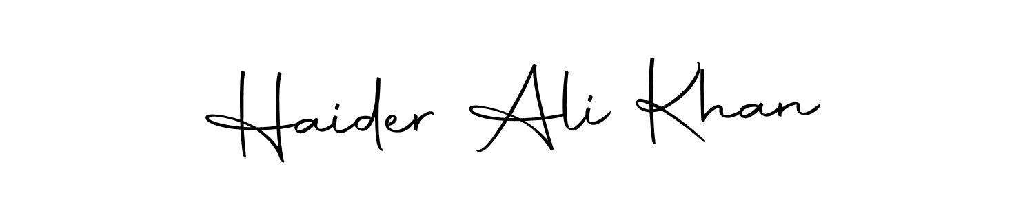 Design your own signature with our free online signature maker. With this signature software, you can create a handwritten (Autography-DOLnW) signature for name Haider Ali Khan. Haider Ali Khan signature style 10 images and pictures png