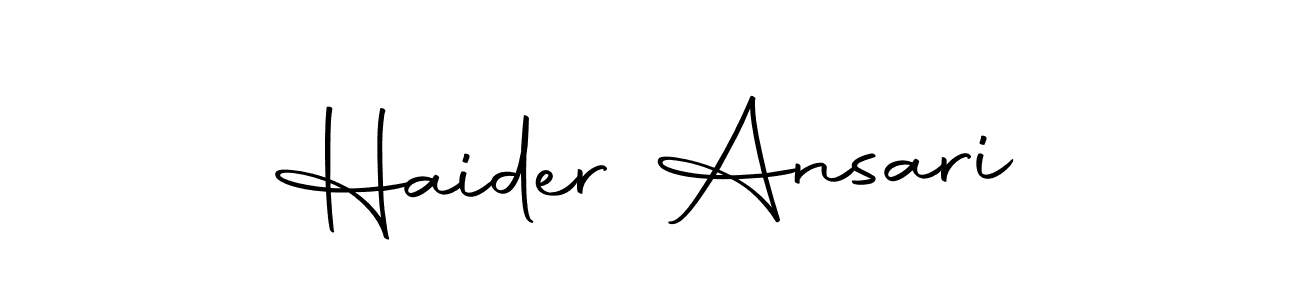 Haider Ansari stylish signature style. Best Handwritten Sign (Autography-DOLnW) for my name. Handwritten Signature Collection Ideas for my name Haider Ansari. Haider Ansari signature style 10 images and pictures png