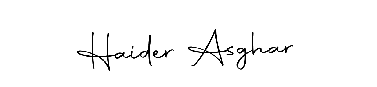 Make a beautiful signature design for name Haider Asghar. With this signature (Autography-DOLnW) style, you can create a handwritten signature for free. Haider Asghar signature style 10 images and pictures png