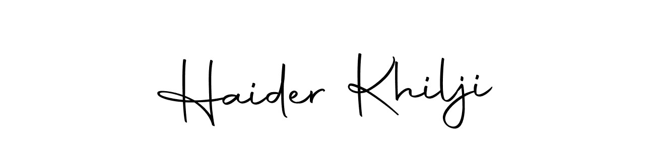 Make a beautiful signature design for name Haider Khilji. Use this online signature maker to create a handwritten signature for free. Haider Khilji signature style 10 images and pictures png