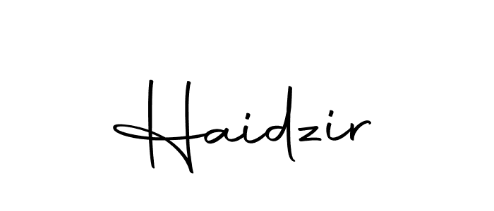 Make a beautiful signature design for name Haidzir. Use this online signature maker to create a handwritten signature for free. Haidzir signature style 10 images and pictures png