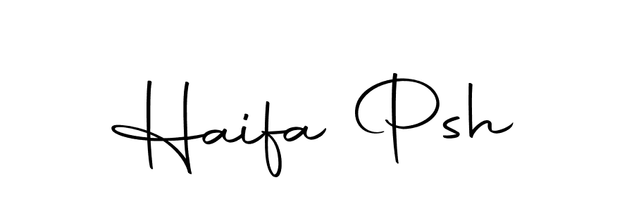 Similarly Autography-DOLnW is the best handwritten signature design. Signature creator online .You can use it as an online autograph creator for name Haifa Psh. Haifa Psh signature style 10 images and pictures png