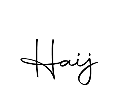The best way (Autography-DOLnW) to make a short signature is to pick only two or three words in your name. The name Haij include a total of six letters. For converting this name. Haij signature style 10 images and pictures png