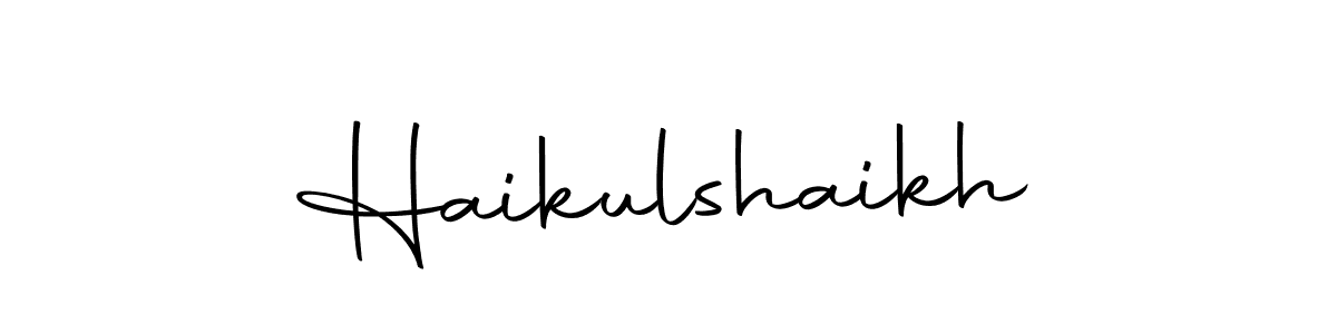 Haikulshaikh stylish signature style. Best Handwritten Sign (Autography-DOLnW) for my name. Handwritten Signature Collection Ideas for my name Haikulshaikh. Haikulshaikh signature style 10 images and pictures png
